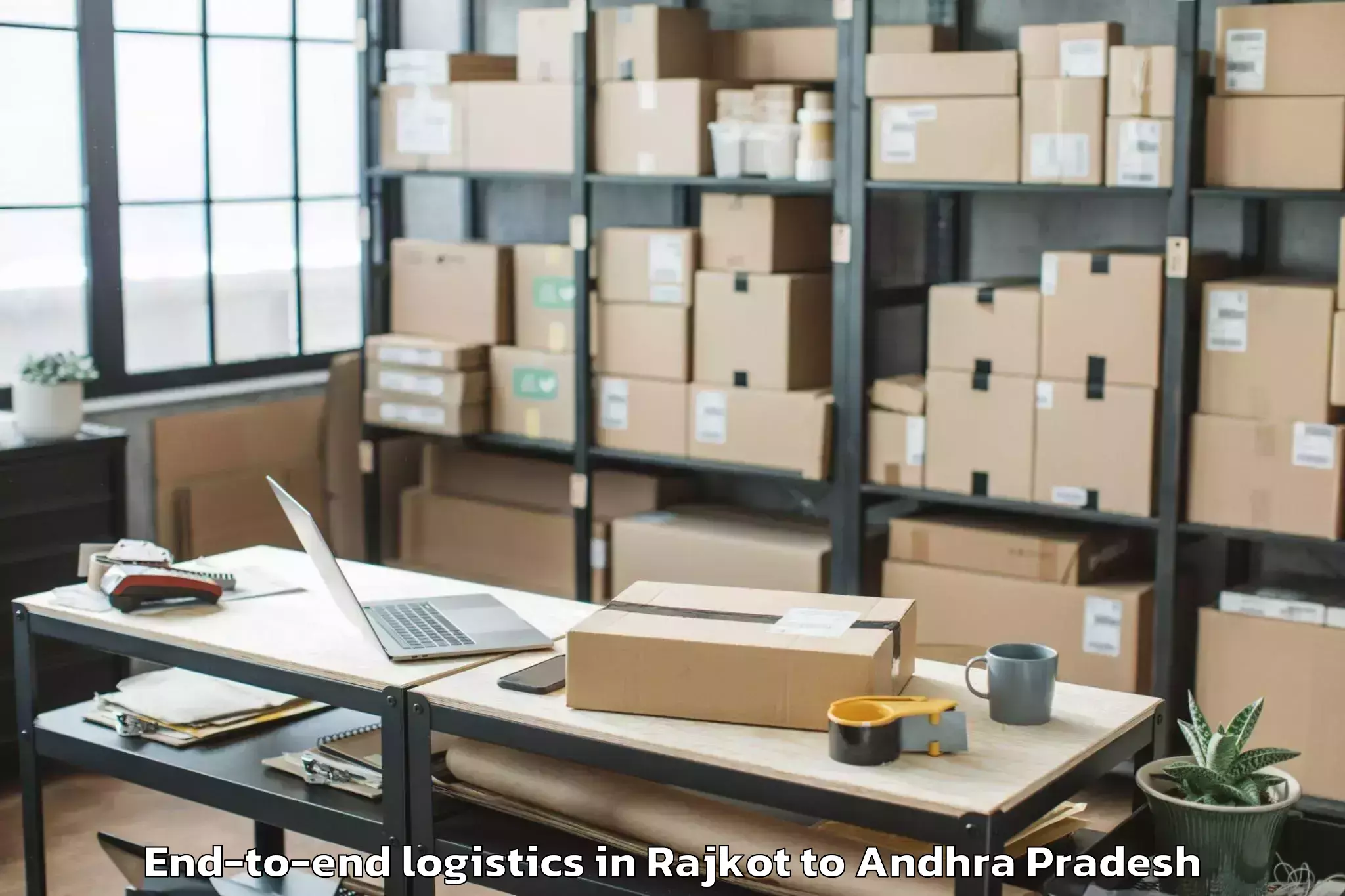 Top Rajkot to Guntur End To End Logistics Available